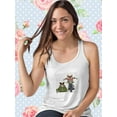 thumbnail image 2 of Corgi Chopper And Sidecar Racerback Tank Women -Fab Funky Designs, Female x-Small, 2 of 4