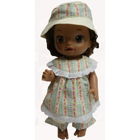3 Piece Dress Pants - 3 Piece Doll Clothes Hat Dress Pant Fit Baby Alive Go And Little Baby Dolls