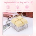 thumbnail image 2 of DIY Button Keycap Llavero Teclado Brillante 4 Botones Con LED para Regalos Pasar El Tiempo Aburrido TDAH Sensoriales Adultos Y, 2 of 9