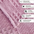 thumbnail image 5 of Fleece Throw Blanket Waffle Weave Blanket Soft Lightweight Breathable Cozy Throws For Couch Bed Sofa Luxury Aesthetic Woven Blanket For Home Decor & Office Throw Blanket, 5 of 6
