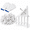 White-200, variant on White 200 Pack Multi-Cable Staples Electrical Wire Stackers for Wiring Projects