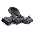 thumbnail image 3 of 2X 2 IN 1 OBD2 Extension Cable OBDII Male to 2 Female Splitter Car Computer Connection Conversion Plug Socket 30CM,2 x OBD2 Extension Cable,Black, 3 of 5