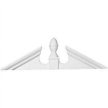 Ekena Millwork 55 5/8"W x 12 7/8"H x 16 1/2"OH x 4 1/2"P, Pitch 6/12 Acorn Pediment