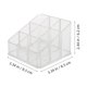 thumbnail image 2 of Lipgloss Holder Lipstick Organizer For Vanity 9 Slot Design Transparent Plastic Storage Display Case Makeup Brushes And Cosmetic Accessories 1Set, 2 of 4
