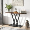 thumbnail image 4 of Industrial Console Table Hallway Table for Entryway, Rustic Brown, 4 of 7