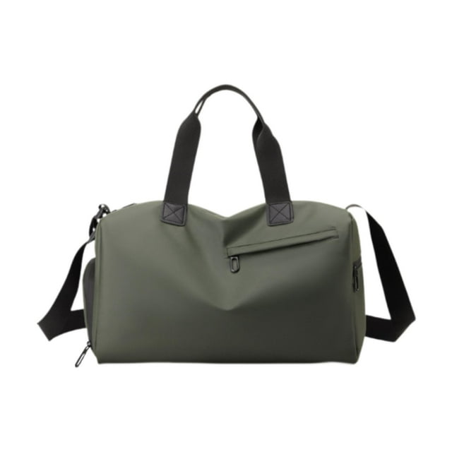 Bolsa de viaje para hombre y mujer, bolsa de viaje con bolsillo húmedo, bolsa deportiva para gimnasio Verde