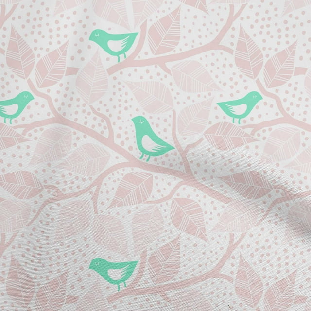 oneOone Rayon Light Pink Fabric Asian Block Sewing Craft Projects Fabric Prints By Yard 56 Inch Wide