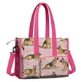 thumbnail image 2 of Teacher Tote Bag,German Shepherd Teacher Utility Tote Bag,Large Work Tote Bags for Women with Multiple Pockets,Top Zipper Closure,13.8x10.6x6.7 Inch, 2 of 5