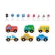 thumbnail image 3 of Juego de coches, coches de juguete pequeños, recuerdos de fiesta, juego de señales de tráfico de madera, señales de tráfico de madera, juego de coches, 3 of 8