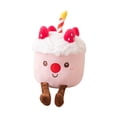 thumbnail image 4 of Juguete de peluche con forma de pastel para decoración de fotos, accesorio para niños, juguete de peluche con forma de pastel de cumpleaños para el fresa, 4 of 8