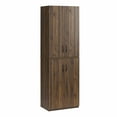 thumbnail image 5 of (3 pack) Mainstays 72" 4-Door Storage Cabinet, Walnut, 5 of 15