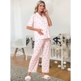 thumbnail image 5 of DARING DIVA Women's Maternity Nursing Pajama Sets Breastfeeding Button Down S Pink, 5 of 7