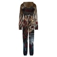 thumbnail image 5 of Horror Freddy Krueger Unisex Onesie Pajamas Zipper Jumpsuit Hooded One Piece Sleepwear for Family Mens Womens, 5 of 8