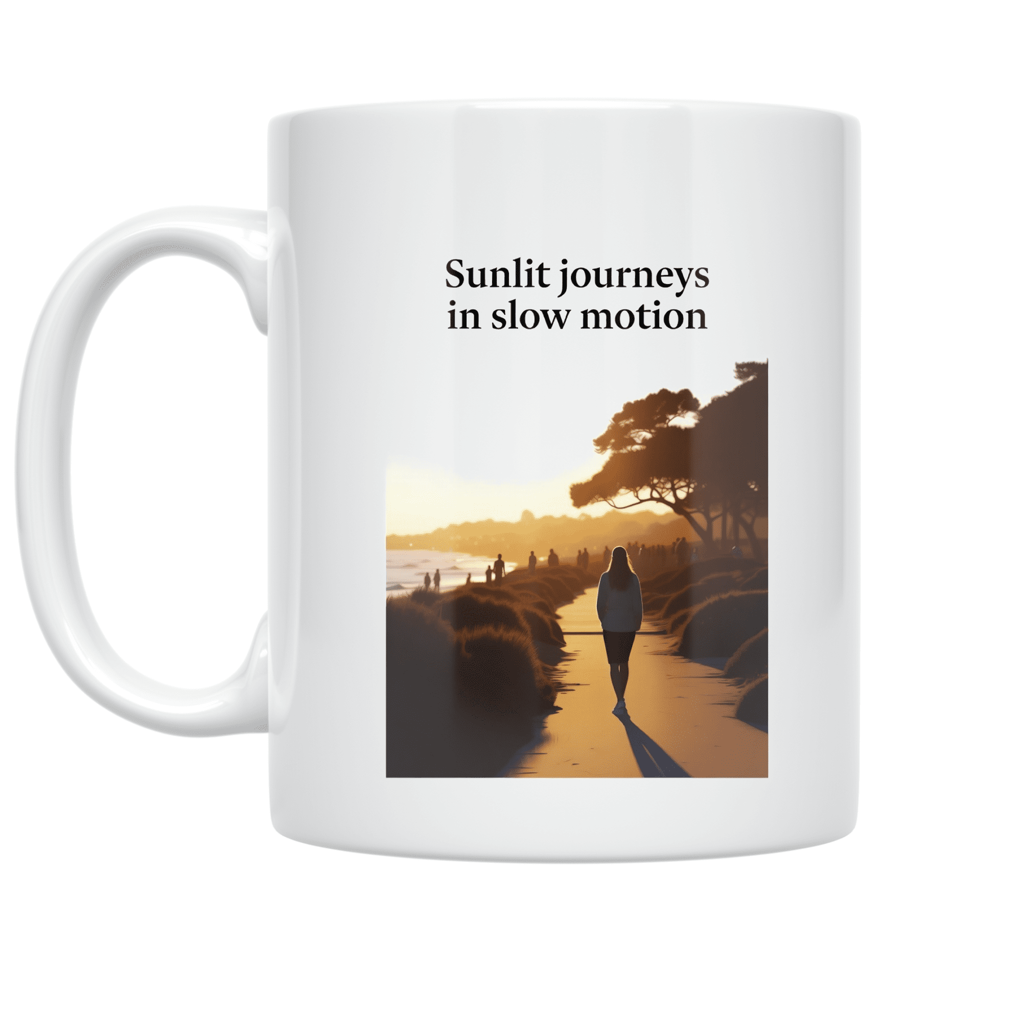 Mindful Travel Art - Wellness Travel Enthusiast - 11 oz Ceramic Coffee Mug