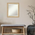 thumbnail image 6 of Amanti Art Beveled Bathroom Wall Mirror - Eva Narrow Frame Eva Ombre Gold Narrow Outer Size: 19 x 23 in Silver, Gold, 6 of 6