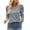 Gray, variant on Wyobmus Womens Crew Neck Shirt Fall Puff Long Sleeve Fashion Tops Tunic Dressy Knitted Casual Sweater Clothes Cute Trendy Work Outfits Black