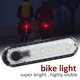 thumbnail image 2 of Luz impermeable para bicicleta 4 modos de ahorro de energía lámpara delantera de plástico impermeable para bicicleta accesorio de luz para bicicleta resistente y duradero, 2 of 8
