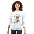 thumbnail image 3 of Funny Christmas Candy Cane Brain Unisex Plus Fleece Graphic Sweatshirt Brisco Brands 4X, 3 of 5