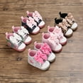 thumbnail image 7 of Gureui Infant Baby Girl Shoes Leopard / Star Ankle Bowknot Soft-Soled Non-Slip Footwear 0-12M, 7 of 7