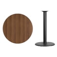 thumbnail image 3 of Pemberly Row Table de Bar de Restaurant Ronde de 36 Pouces en Noir et Noyer, 3 of 4