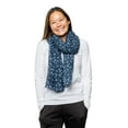 thumbnail image 2 of Insect Shield Wildflower Versatile Scarf Wrap for Insect & Bug Protection, Navy, One Size, 2 of 4