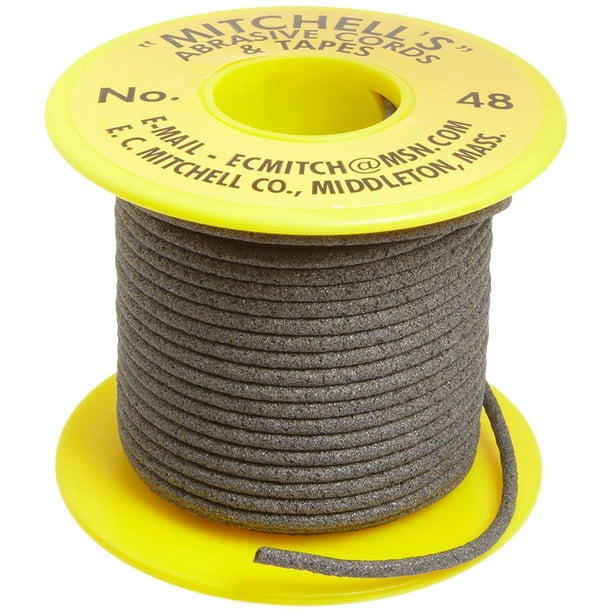 Mitchell Abrasives 48 Round Abrasive Cord, Aluminum Oxide 150 Grit .093
