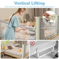 thumbnail image 7 of Infans 70" Bed Rail for Toddlers Infants Foldable Safety Bed Guardrail with Double Lock, 7 of 7