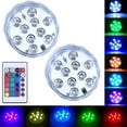thumbnail image 3 of Submersible LED Lights with Remote RF Full Waterproof Pool Lights for Pool Color Changing Underwater Lights, 3 of 8