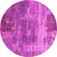 thumbnail image 1 of Ahgly Company Indoor Round Oriental Pink Industrial Area Rugs, 4' Round, 1 of 4