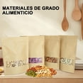 thumbnail image 4 of Bolsas de Papel Kraft, 100 Bolsas de Papel Kraft Resellables, Bolsas Pouch con Ventana y Cierre Hermético de Cremallera, Bolsas Resellables para Dulces, 4 of 4