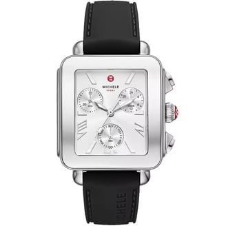 Authentic Michele MW Sport Silver Chronograph Swiss Quartz Watch - Works Authentic Michele MW Sport Silver Chronograph Swiss Quartz  main image 4