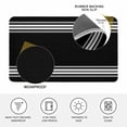 thumbnail image 3 of Black Striped Door Mat Indoor Outdoor, Farmhouse Black White Stripes Non Slip Welcome Mat with Rubber Backing, Absorbent Fabric Front Door Mats Entryway Rug for Home Patio Entrance 24"x36", 3 of 8