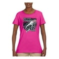 thumbnail image 2 of God's Lending Hand | Womens Inspirational/Christian Graphic T-Shirt, Fuschia, Small, 2 of 3