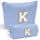 thumbnail image 1 of Bolsa de maquillaje con iniciales YOOLIFE | Regalos para adolescentes, artículos de moda para niñas | Bolsa de maquillaje de viaje para niñas | Regalos para niñas de 3, 4, 5, 6, 7, 8, 9, 10, 11, 12 y, 1 of 5