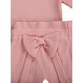 thumbnail image 4 of TheFound Baby Trousers Suit Full Ruffled Jumpsuit Bow Stretch Pants Set, 4 of 9