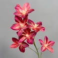 thumbnail image 2 of Artificial Lily Flower Bouquet 6 Heads Lifelike Faux Lily Floral Arrangement for Home Wedding Decor, 2 of 5