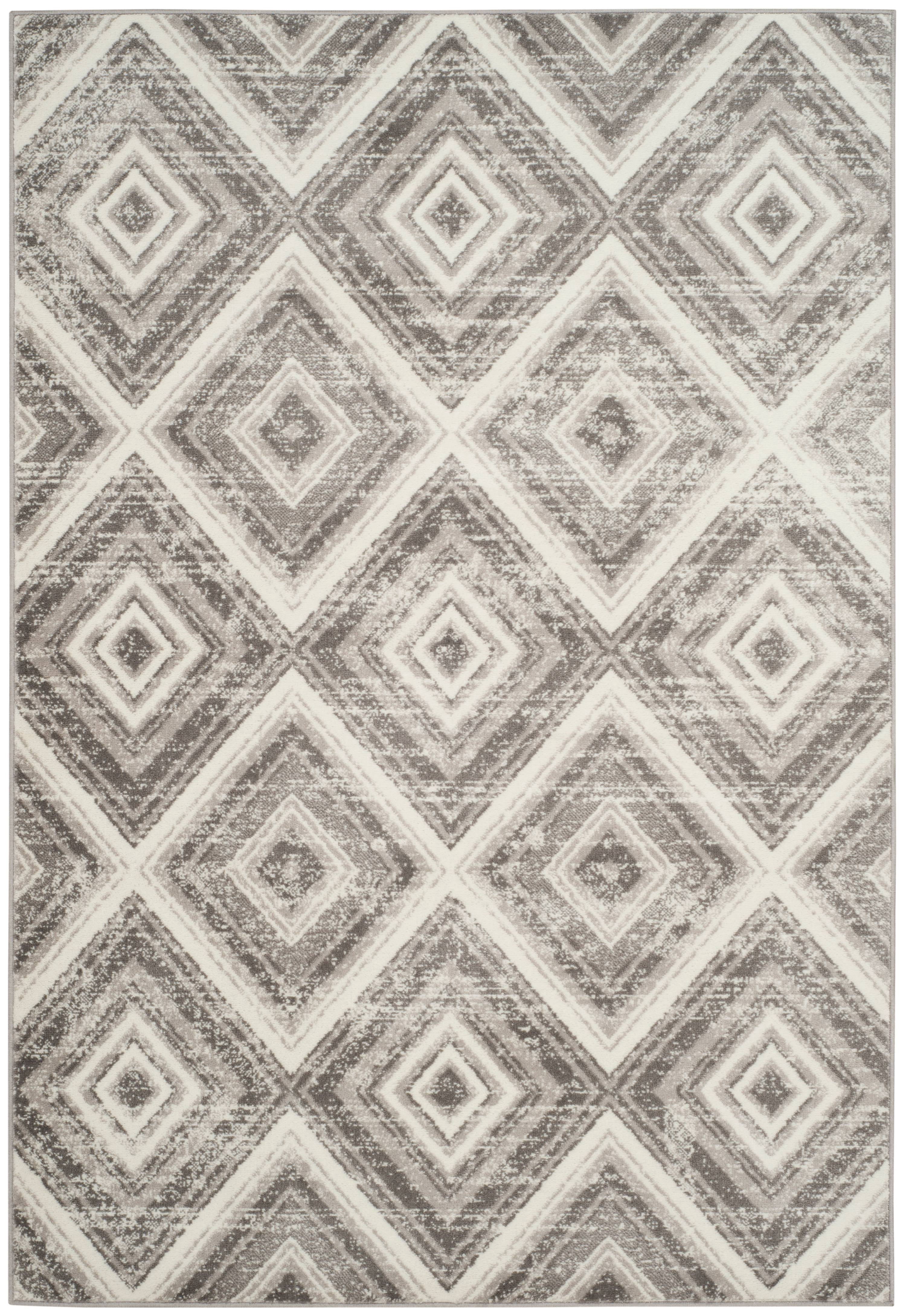 SAFAVIEH Skyler Cuthbert Geometric Area Rug, Grey/Ivory, 5'1" x 7'6"