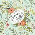 thumbnail image 3 of Gango Home Decor Shabby-Chic Retro Garden II & V Mint by Janelle Penner (Ready to Hang); Two 12x12in Brown Framed Prints, 3 of 5