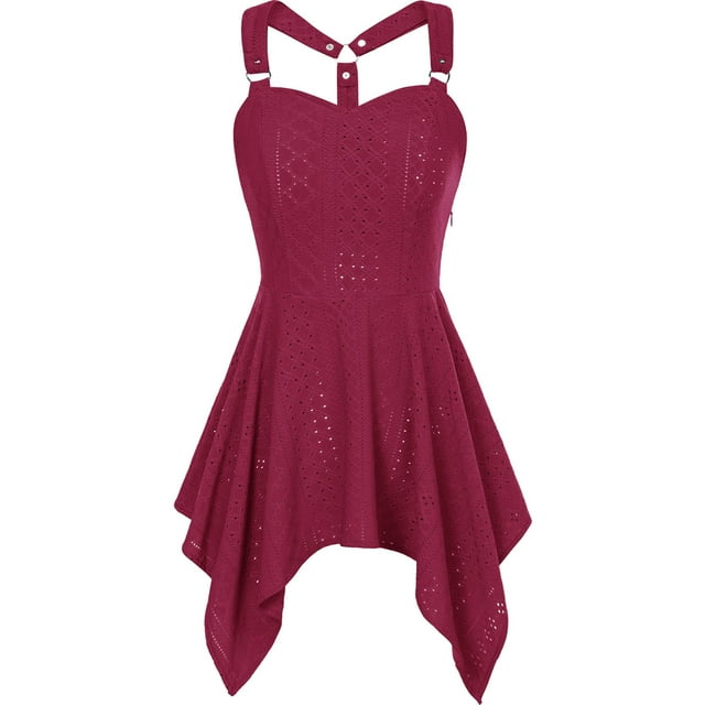 Gspmoly Robe pour Femmes, Mode Femmes Été Décontractée Unie à Col en V Camis Sans Manches Robe Mini Robes de Travail pour Femmes jusqu'à 60 % de Rabais
