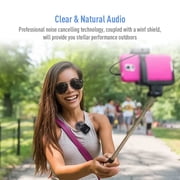 SONICAKE Wireless Lavalier Microphone System 2.4GHz 164 ft/50M Range 10 Hrs Working for iPhone Android/DSLR Camera/Camcorder Interview Vlogging,Live Streaming,Video Recording,Conference,Teaching