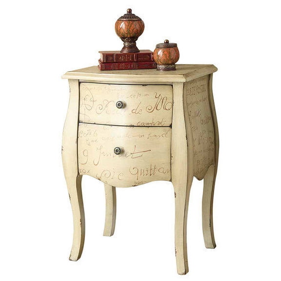 Accent Chest - Antique White Vintage French Style