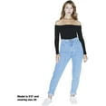 thumbnail image 2 of American Apparel Women's High-Waist Jean, Light Wash, 26W/32, 2 of 6