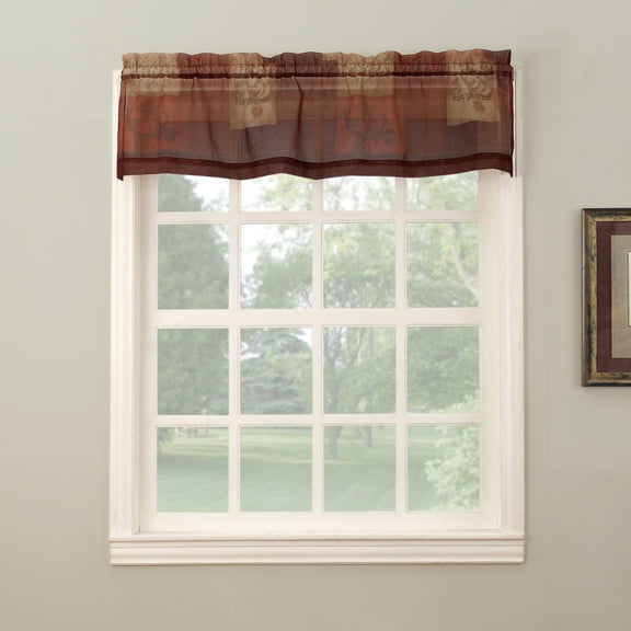 No. 918 Eden Rod Pocket Window Valance, 56"x14", Multicolor