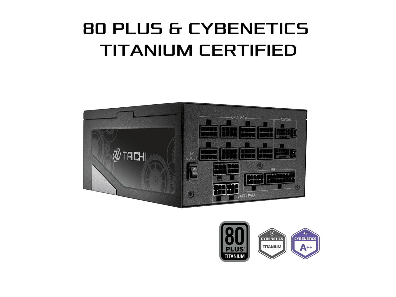 ASRock TC-1300T 1300 W ATX3.1 & PCIe5.1 80 PLUS TITANIUM Certified Full Modular Power Supply