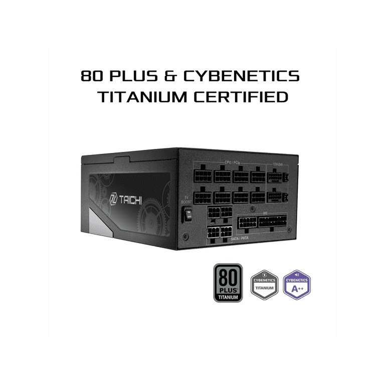 ASRock TC-1300T 1300 W ATX3.1 & PCIe5.1 80 PLUS TITANIUM Certified