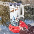 thumbnail image 2 of Christmas Gifts 40 oz Tumbler with Handle and Straw Lid,Cute Gifts for Women Santa Claus Sleigh Xmas Tree Vacuum Insulated Leak Proof Tumbler,Winter Holiday Accessories Stainless Steel Coffee Cup Mug, 2 of 6