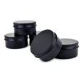thumbnail image 2 of 10 Paquetes de Tarros VacíOs de 80 Ml, Latas de Aluminio Redondas Negras con Tapa de Rosca, Latas de Acero MetáLico, Caja de Latas de BáLsamo Labial, Envases CosméTicos, 2 of 5