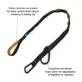 thumbnail image 5 of Kurgo Auto Zipline for Dogs, Adjustable Dog Safety Belt Leash, Pet Seat Belt Tether, Reduce Distracted Driving, Includes Dog Leash & Carabiner Clips, 6 feet, 5 of 9