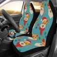 thumbnail image 1 of Juego de 2 fundas de asiento de coche ABPHQTO Navidad Shiba Inu universal, 1 of 3