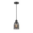 thumbnail image 5 of Innovations Lighting 201C-PN-G53 One Light Small Bell Cord Pendant-5 Inches Wide by 10 Inches High   Polished Nickel Finish with Smoked Glass, 5 of 7
